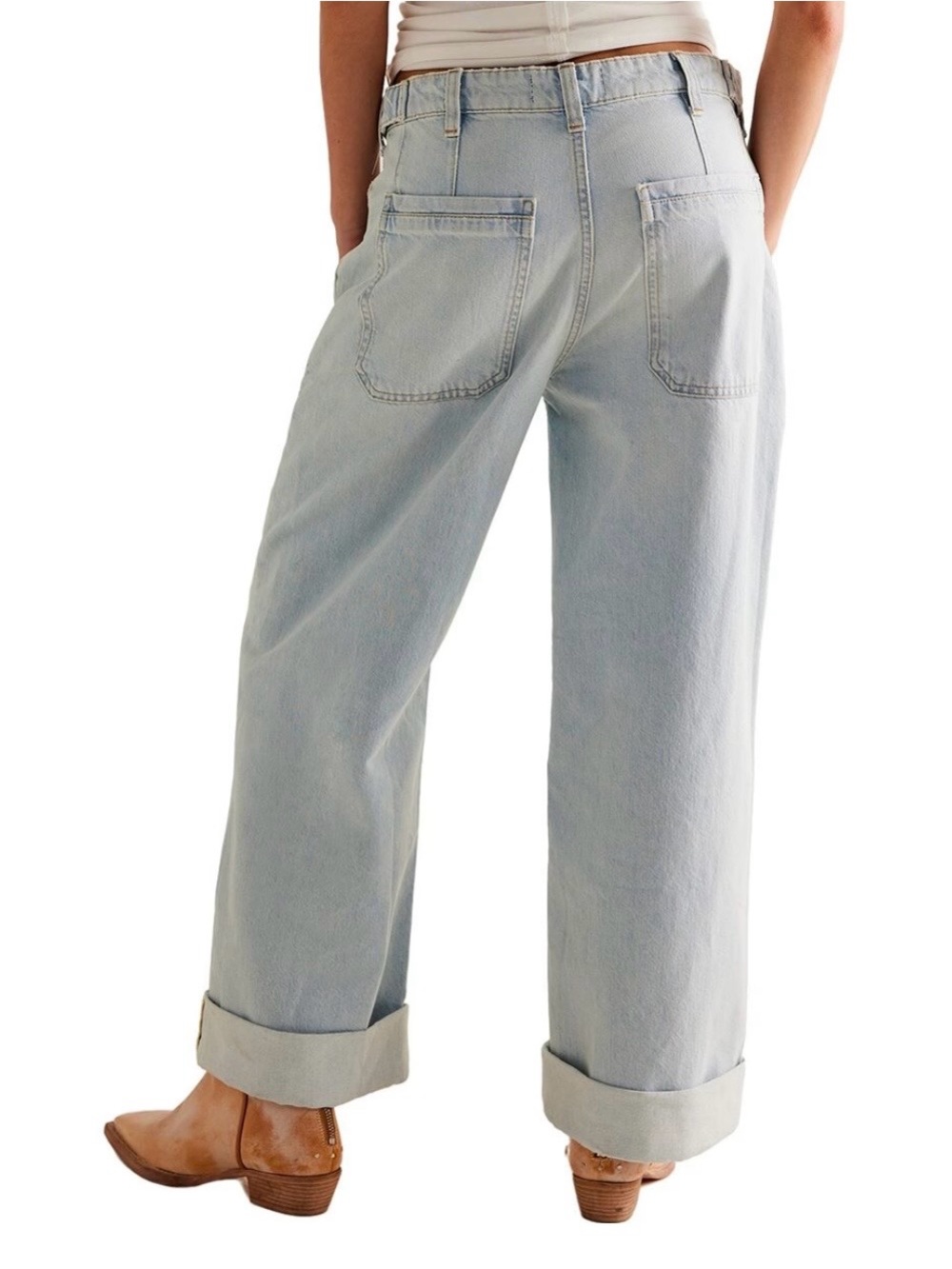 Free People Palmer Cuffed Jeans - Picture 3 of 6